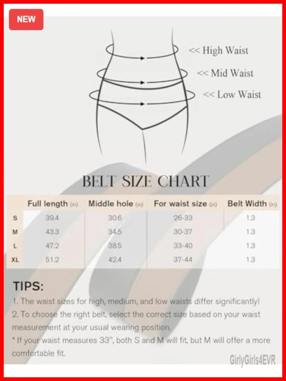 Reversible Faux Leather Belt for Women Trim to Fit